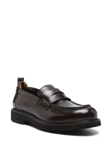 Pantofi loafer Etro din piele maro