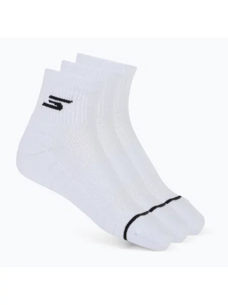 Шкарпетки SKECHERS Terry Qtr Crew 3 пари white traditional білі