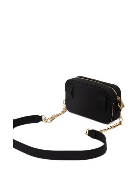 Чанта за през рамо Love Moschino с автограф черно