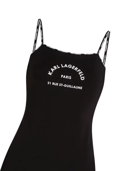 Κοστούμι τσάντα θαλάσσησ Karl Lagerfeld με διαφανεια μαύρο