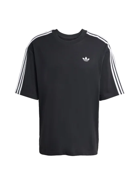 ADIDAS ORIGINALS Tricou Adicolor negru alb