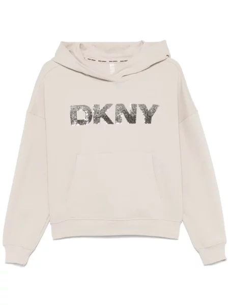 Bluza z kapturem Dkny z cekinami