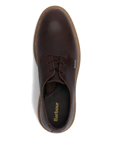 Pantofi derby Barbour din piele negru