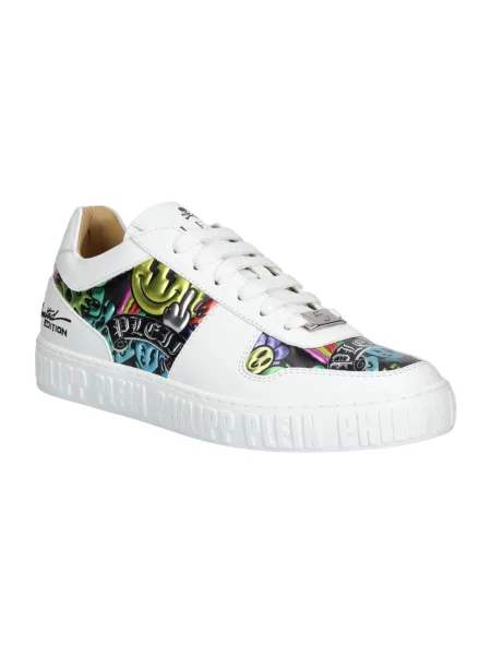 Sneakersy Philipp Plein skórzane białe