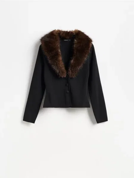 Reserved Cardigan cu negru