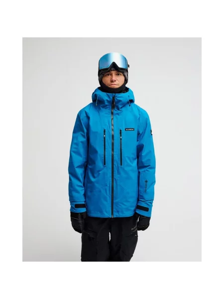 Kurtka z kapturem Quiksilver Pro Path Stretch GORE-TEX niebieski elektryczny S czarny