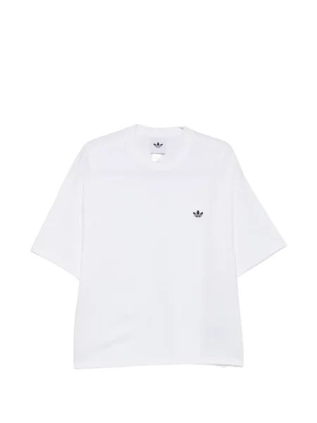 Tricou Adidas cu broderie cu dungi cu decolteu în V verde