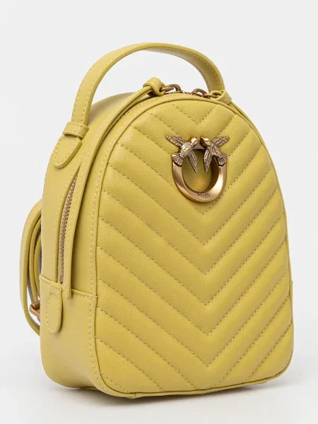 Rucsac Pinko din piele verde