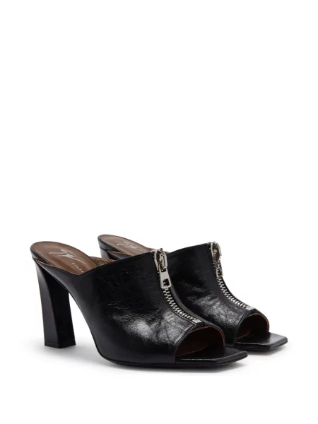 Δερμάτινα mules Giuseppe Zanotti μαύρο