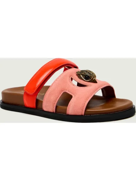 Kurt Geiger Șlapi EAGLE | piele întoarsă cu adaos de piele portocaliu