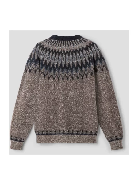Sweter Roberto Collina brązowy