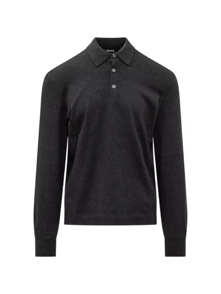 Tricou polo Zegna albastru
