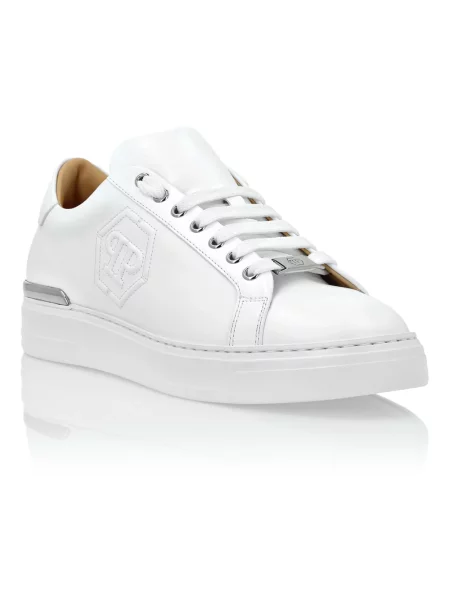 Sneakersy Philipp Plein skórzane białe