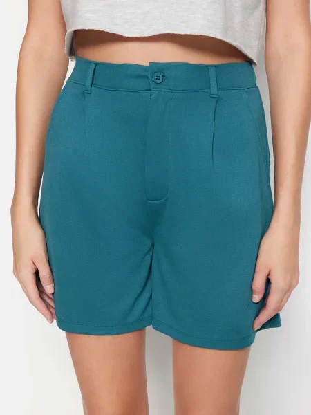 Trendyol Шорти бермуди блакитний