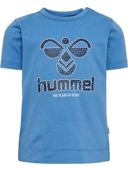 T-shirt dla chłopca Hummel Azur niebieska