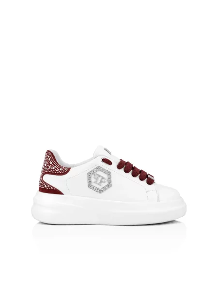 Sneakersy Philipp Plein skórzane białe
