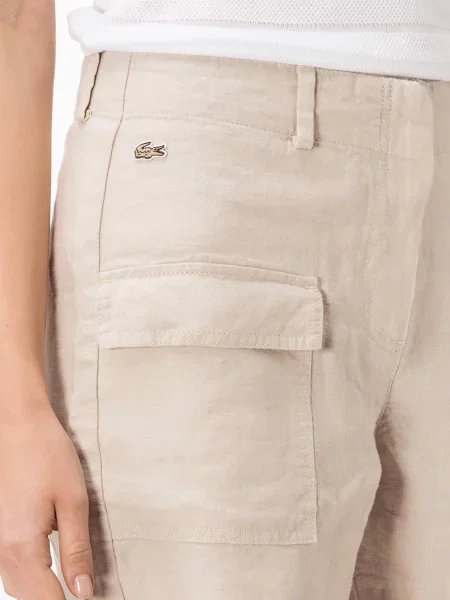 Lacoste Шорти Кремовий Льон