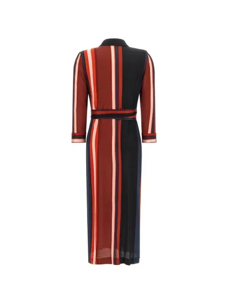 Rochie midi Dvf Diane Von Furstenberg cu dungi cu imagine roșu