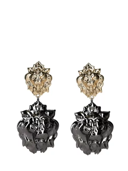 Cercei Heritage orecchini con leoni auriu / metalic gri