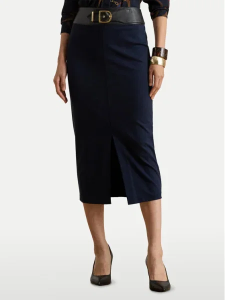Lauren Ralph Lauren Fustă bleumarin negru