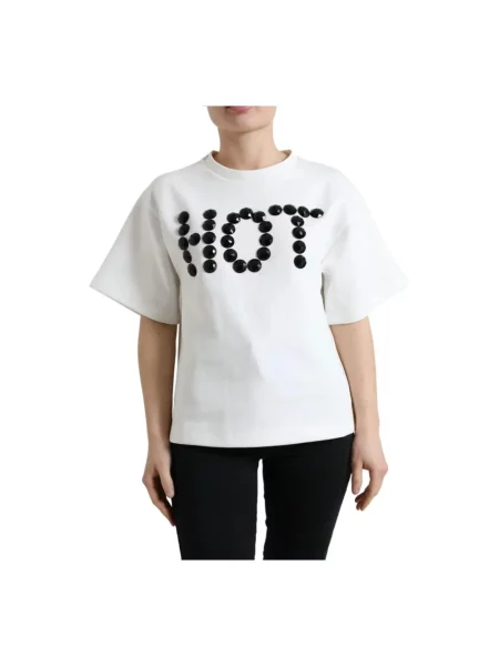 Krótka koszulka Dolce And Gabbana biała