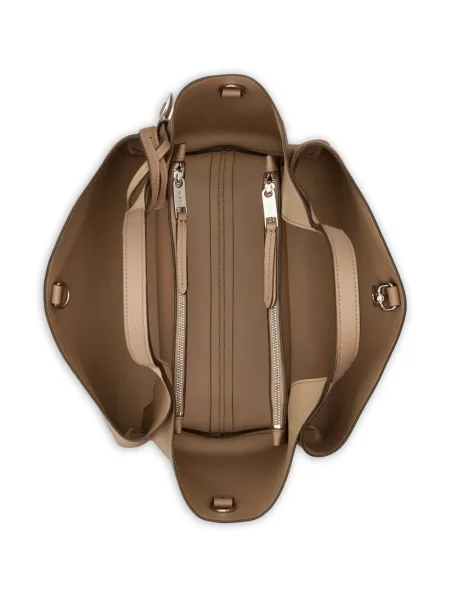 Кожена кожена чанта Tod's кафяво