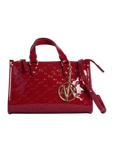 Torebka Armani Exchange skórzana czerwona