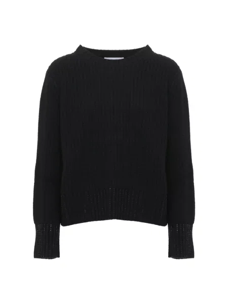 Dzianinowy sweter Kangra czarny