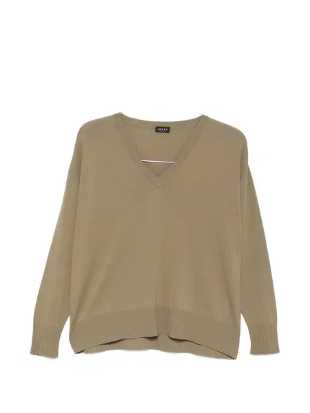 Koszulka z dekoltem v Neera z dekoltem w serek zielona