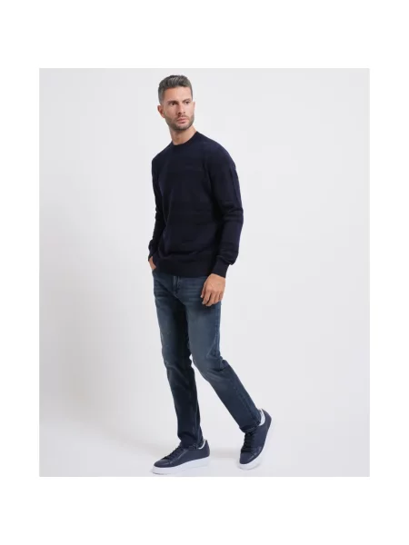 Sweter Boss wełniany niebieski