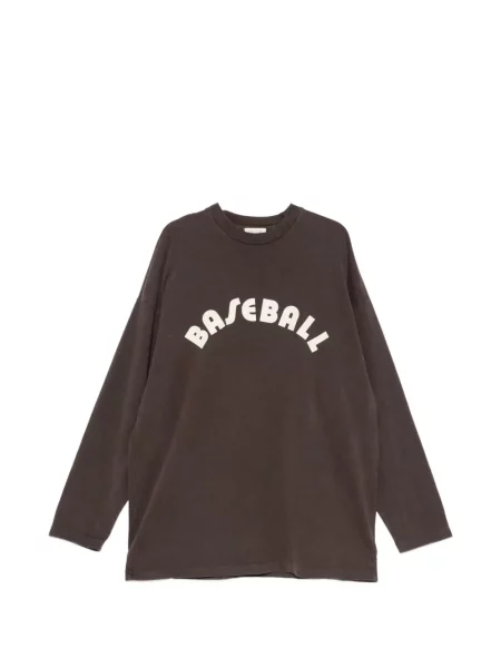 Lung tricou Fear Of God cu imagine maro