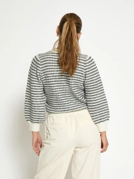 Peppercorn Pulover Camilla gri alb