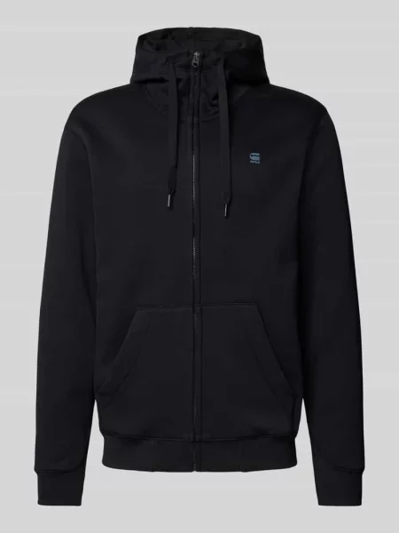 Bluza rozpinana z kapturem G-star Raw czarna