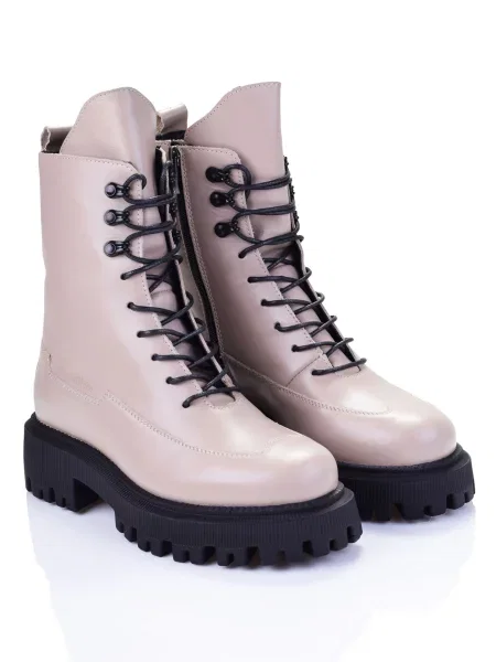 Кожаные ботинки Marco Piero бежевые