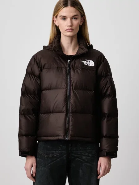 The North Face kurtka puchowa Retro Nuptse brązowa