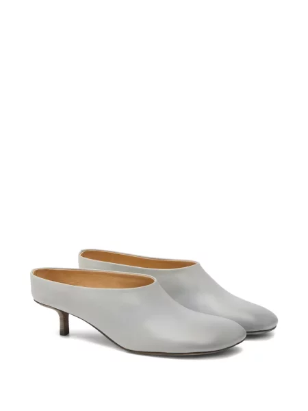 Papuci tip mules Marsell din piele gri