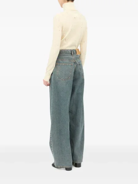 Blugi Mm6 Maison Margiela cu 5 buzunare albastru