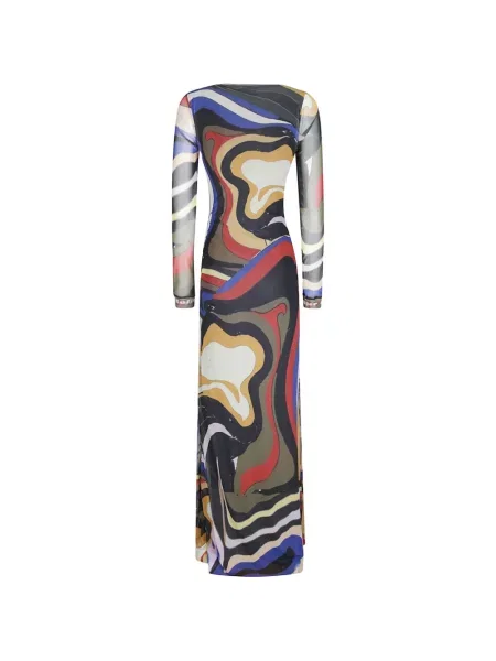 Rochie maxi Ottolinger cu imagine negru