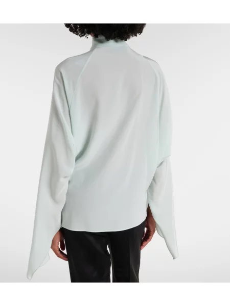 Bluză Stella Mccartney de mătase cu legături