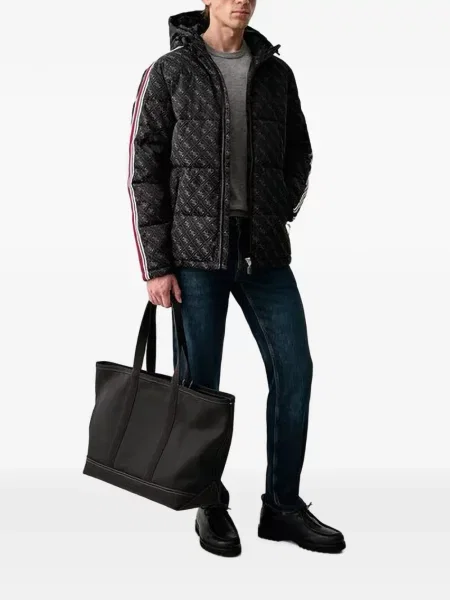 Pulover Guess cu broderie cu decolteu rotund gri