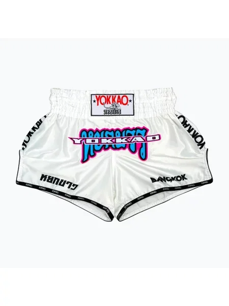 Fitness šortky YOKKAO East Club Fight white bílé