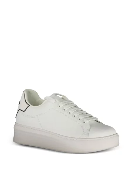 Fűzős csipkés sneaker Gaelle fehér