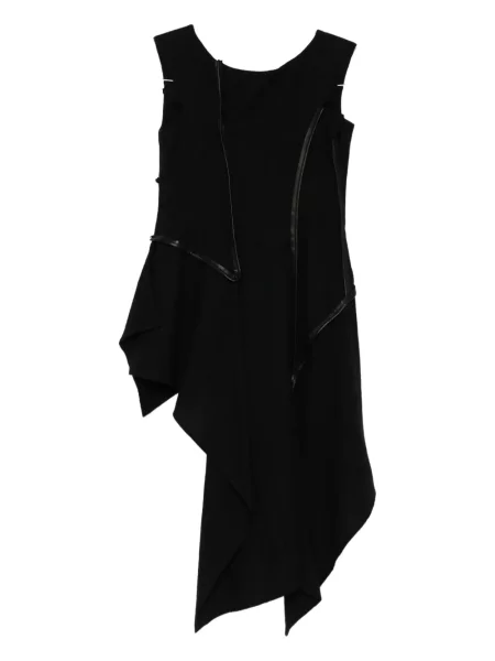 Rochie Yohji Yamamoto de lână de costum negru