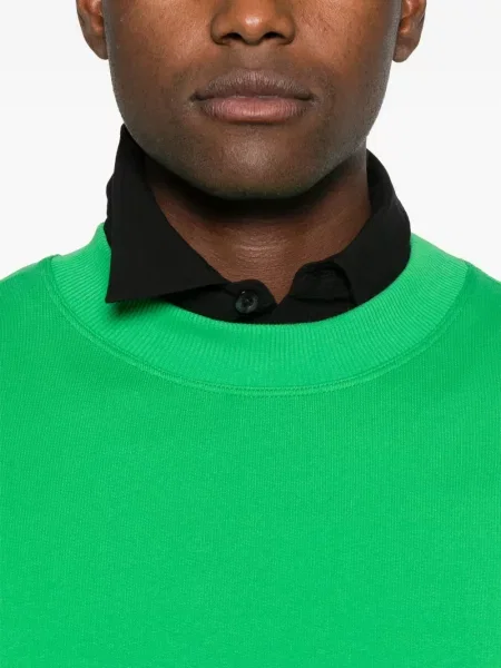 Hanorac crewneck Notrainproof cu decolteu rotund verde