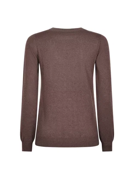 Sweter Brunello Cucinelli brązowy