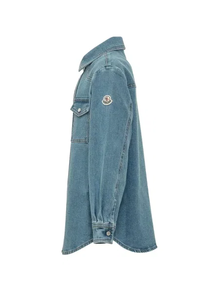 Koszula dżinsowa dziecięca Moncler Enfant niebieska