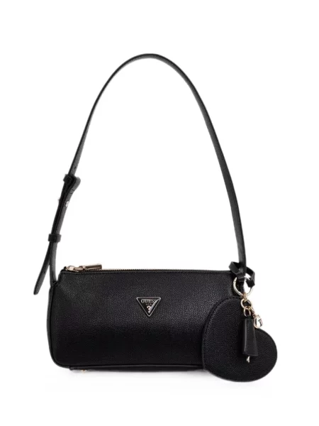 Pandantiv Guess cu motiv cu inimi cu autograf negru