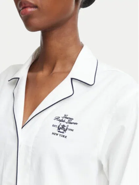 Pyžamo LAUREN RALPH LAUREN bílé