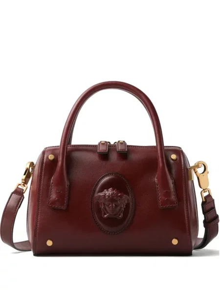 Geantă Versace din piele maro