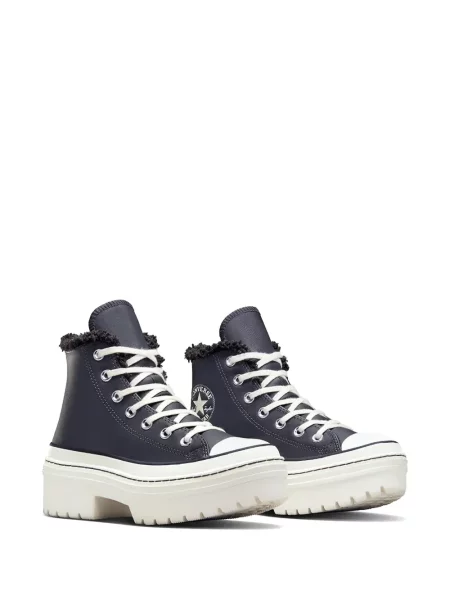 Sneakerși Converse Chuck Taylor All Star din piele cu autograf alergare negru